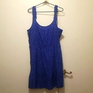 NWT Banana Republic Blue Sun Dress Sz Large.